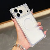 Square Angle AntiFall Magnetic Case For iPhone