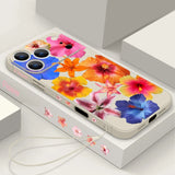 Colorful Flower Patterned Magnetic Case For iPhone