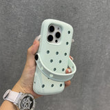 Solid Color Silicone Hole Mesh Cooling Case for iPhone