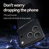 Luxury Shockproof Leather Magnetic Case For iPhone