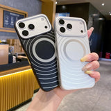 Fashion Big Windows Shockproof Magnetic Case For iPhone