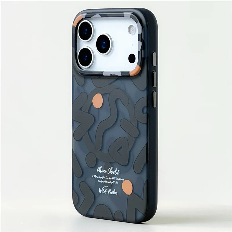 Trendy Graffiti Pattern for Magnetic Case For iPhone