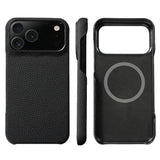 Natural Cowhide Leather Magnetic Case for iPhone