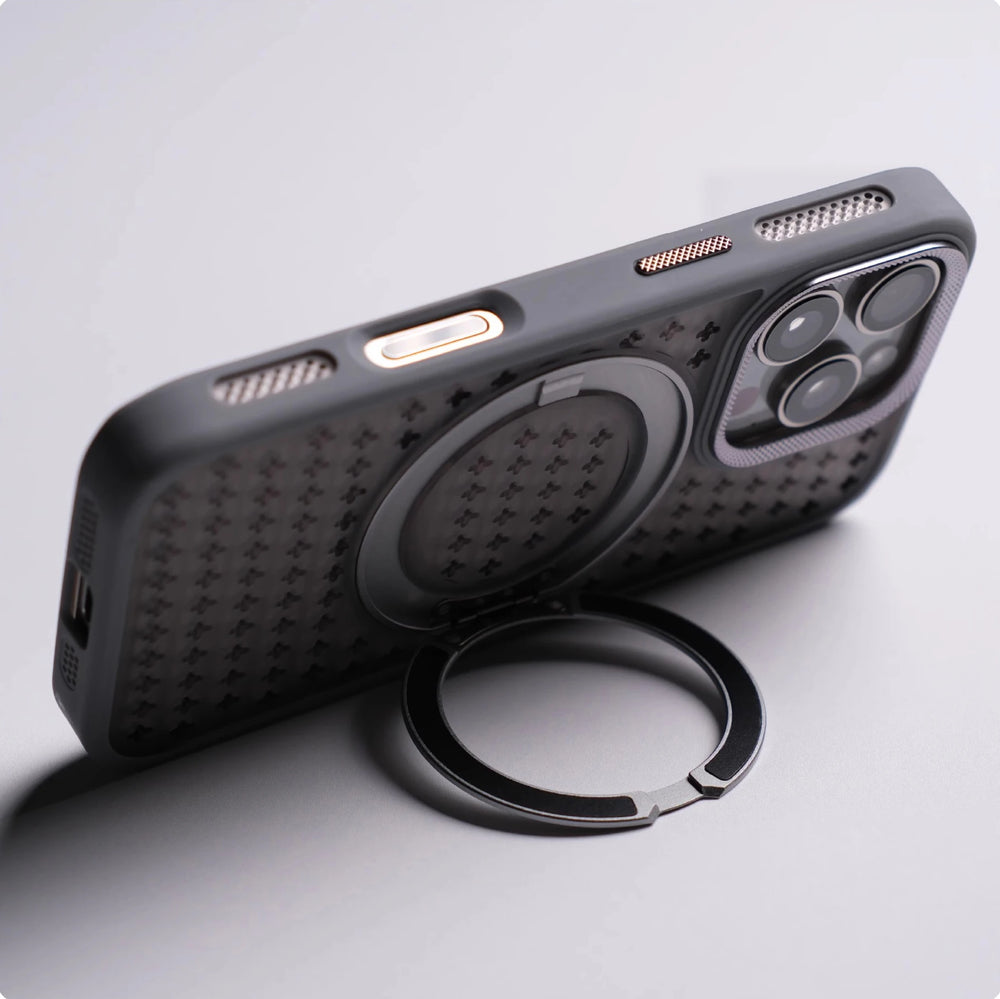 360° Rotating Ring Bracket Heat Dissipation Magnetic Case For iPhone