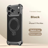 Luxury Leather Ultra Thin Frameless Magnetic Case For iPhone