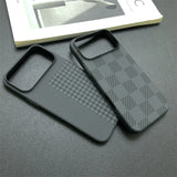 Carbon Fiber Pattern Chessboard Style Case for iPhone