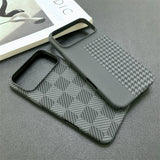 Carbon Fiber Pattern Chessboard Style Case for iPhone