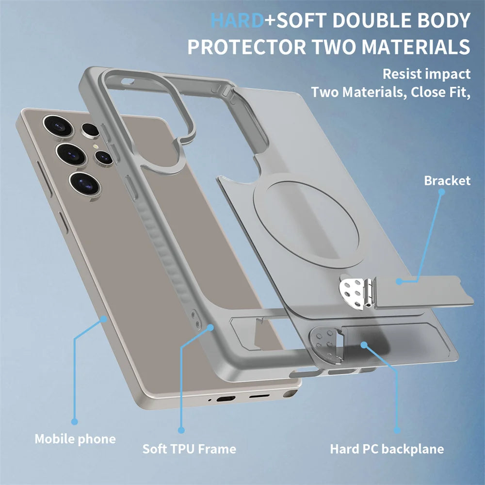 Magnetic Slim Military-Grade Case For Samsung Galaxy