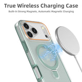 3-in-1 Magnetic Metal Ring Stand Matte Case For iPhone