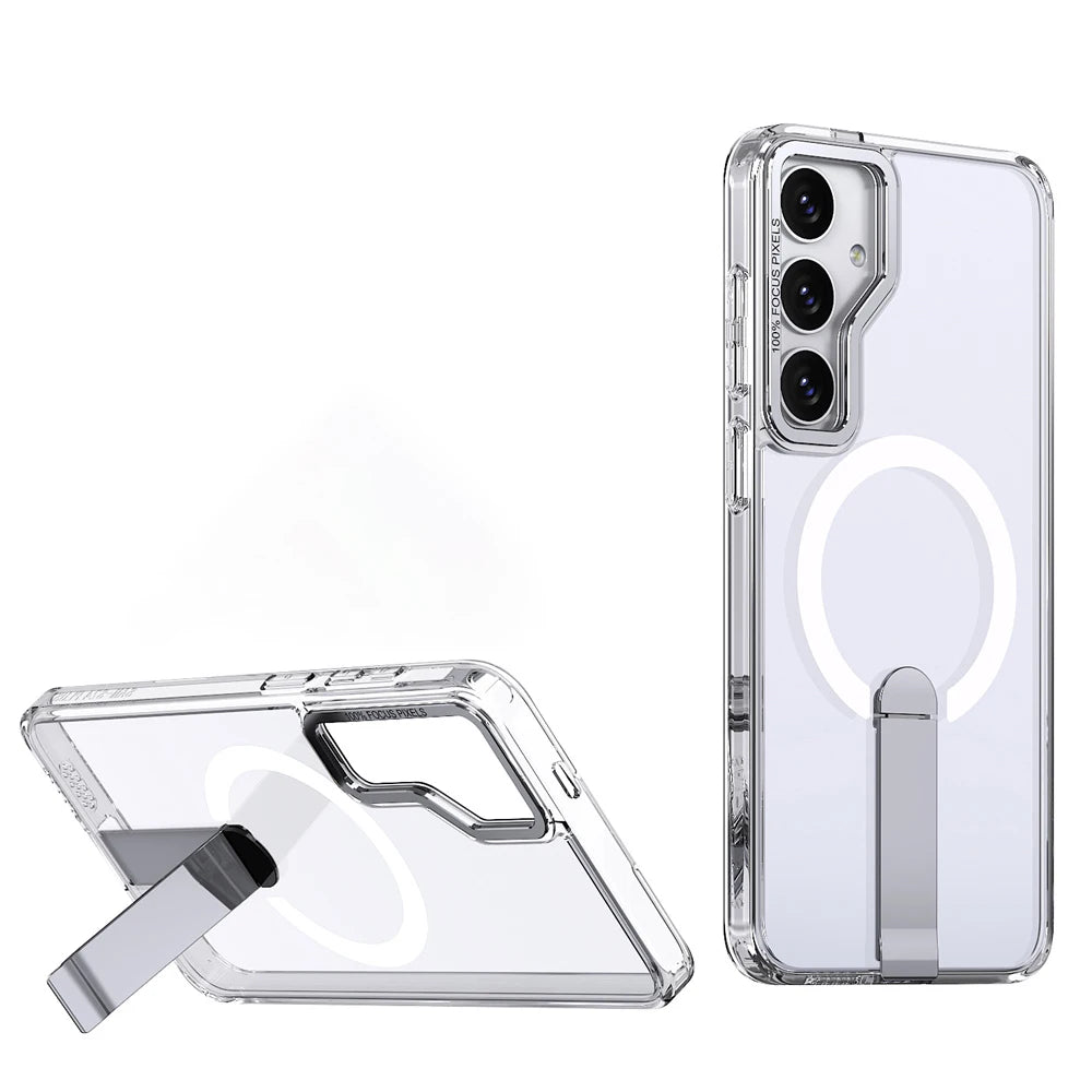 Luxury Metal Bracket Folding Stand Magnetic Case For Samsung