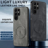 Luxury Leather Magnetic Case For Samsung Galaxy