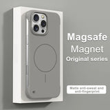 Frameless Solid Color Magnetic Case For iPhone
