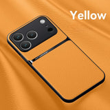 Luxury Shockproof Leather Magnetic Case For iPhone