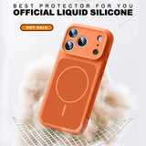 New Official Liquid Silicone Magnetic Case For iPhone