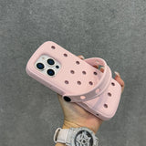 Solid Color Silicone Hole Mesh Cooling Case for iPhone