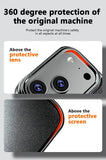 Genuine Leather Metal Bracket Kickstand Case For iPhone