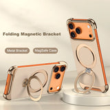Luxury Leather Ultra Thin Frameless Magnetic Case For iPhone