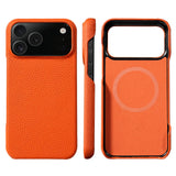 Natural Cowhide Leather Magnetic Case for iPhone