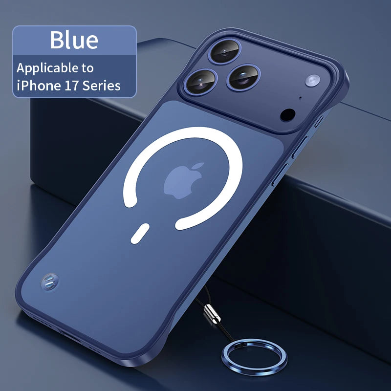 Ultra Thin Frameless Magnetic Soft Case For iPhone