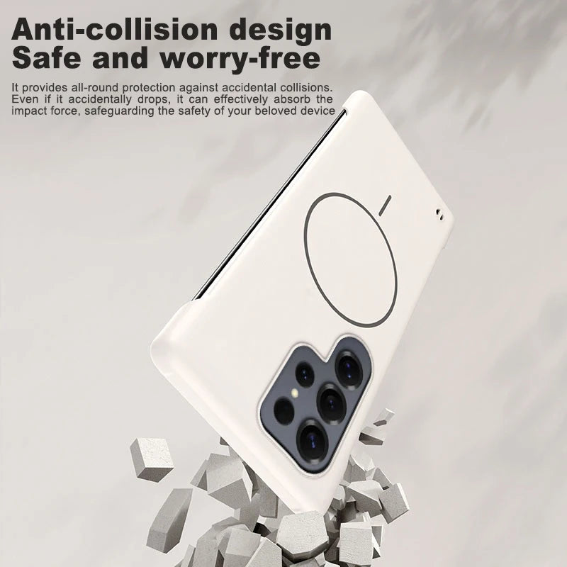 Frameless Solid Color Magnetic Case For Samsung