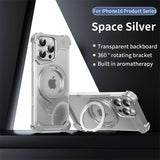 Metal 360 ° Rotating Bracket Magnetic Aromatherapy Case For iPhone