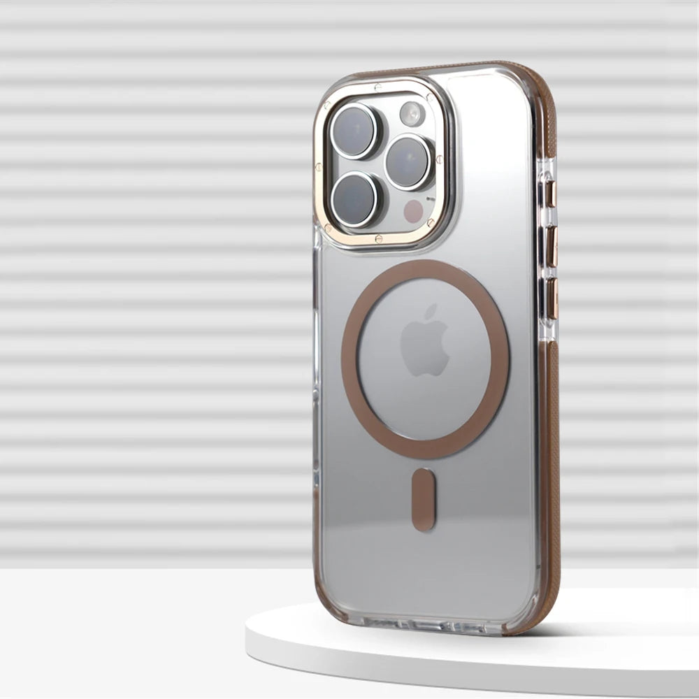 Luxury Armor Non-Slip Magnetic Case For iPhone