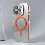 Luxury Camera Lens Holder Transparent Magnetic Case For iPhone