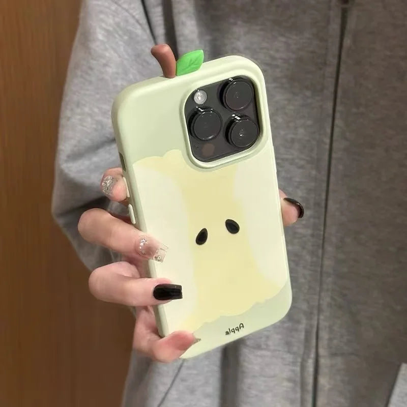 Red Apple Core Case For iPhone
