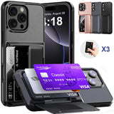 Wallet Credit Card Holder ID Card Slot Case For iPhone