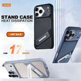 Armor Shockproof Stand Heat Dissipation Case For iPhone