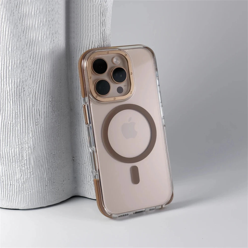 Luxury Armor Non-Slip Magnetic Case For iPhone