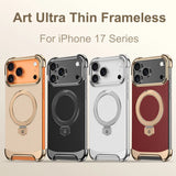 Luxury Leather Ultra Thin Frameless Magnetic Case For iPhone