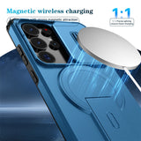 Magnetic Armor Lens Protect Camera Case for Samsung