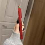 Red Apple Core Case For iPhone