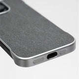 Ultra Thin Frameless Cloth Texture Magnetic Case For iPhone