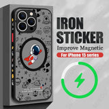 Magnetic Space Astronaut Case For iPhone