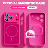 New Official Liquid Silicone Magnetic Case For iPhone