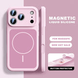 New Official Liquid Silicone Magnetic Case For iPhone