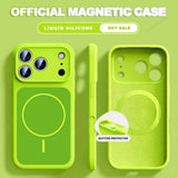 New Official Liquid Silicone Magnetic Case For iPhone