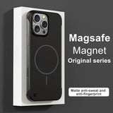 Frameless Solid Color Magnetic Case For iPhone