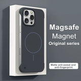 Frameless Solid Color Magnetic Case For iPhone