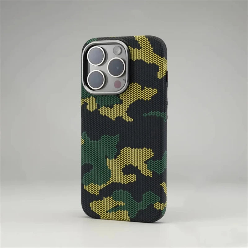 Camouflage Graffiti Relief Magnetic Case For iPhone