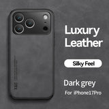 Luxury Leather Skin Feeling Magnetic Case For iPhone