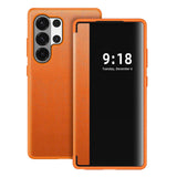 View Flip Leather Anti Drop Protection Case For Samsung