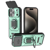 Slide Camera Protect Ring Holder Armor Case For iPhone