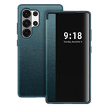 View Flip Leather Anti Drop Protection Case For Samsung
