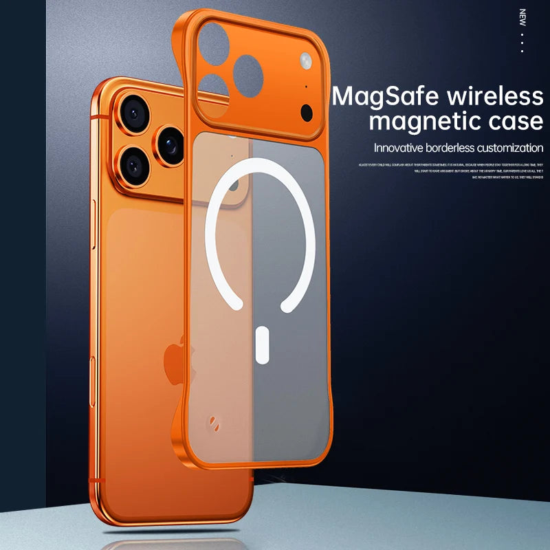Ultra Thin Frameless Magnetic Soft Case For iPhone