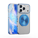 Metal Button Ripple Shape Rotating Magnetic Case for iPhone