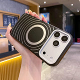 Fashion Big Windows Shockproof Magnetic Case For iPhone