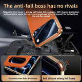 Genuine Leather Plating Smart View Window Case for iPhone